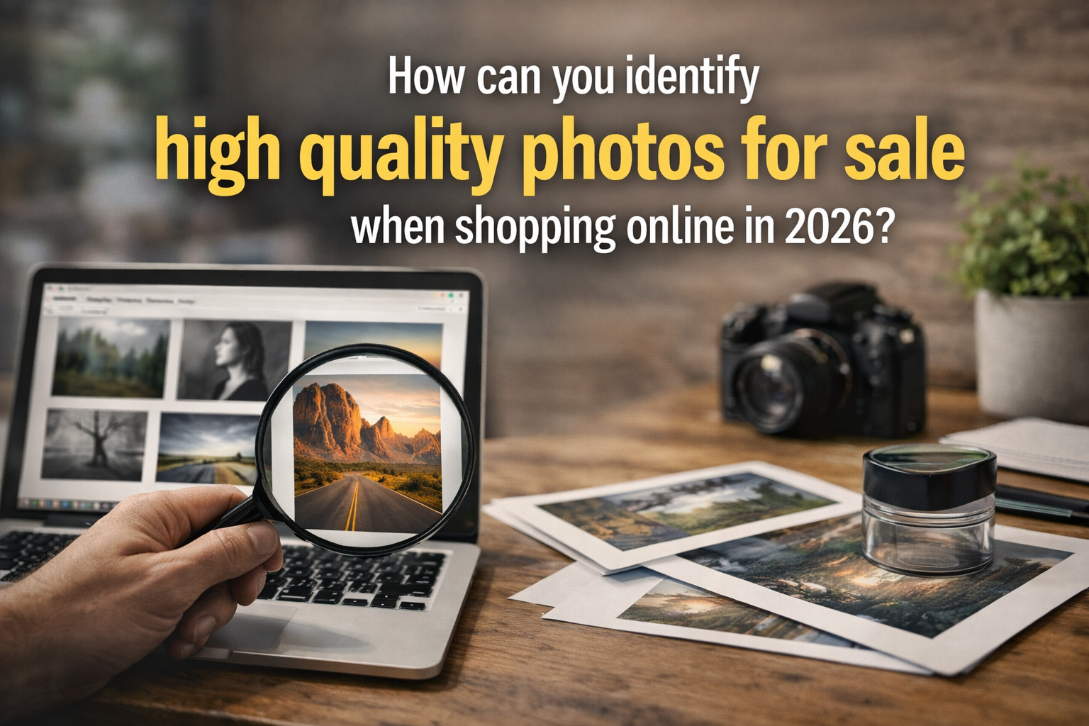 How can you identify high quality photos for sale when shopping online in 2026